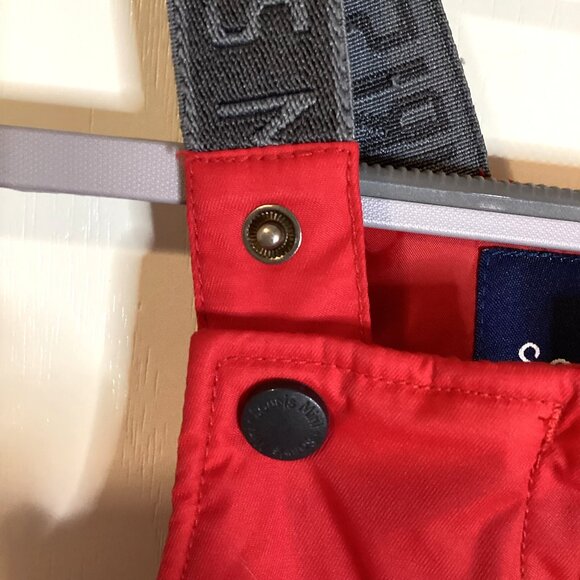 Souris Mini Toddler Girls Red Snow Pants With Bib 30 Months Warm Winter Skiing - Picture 6 of 11